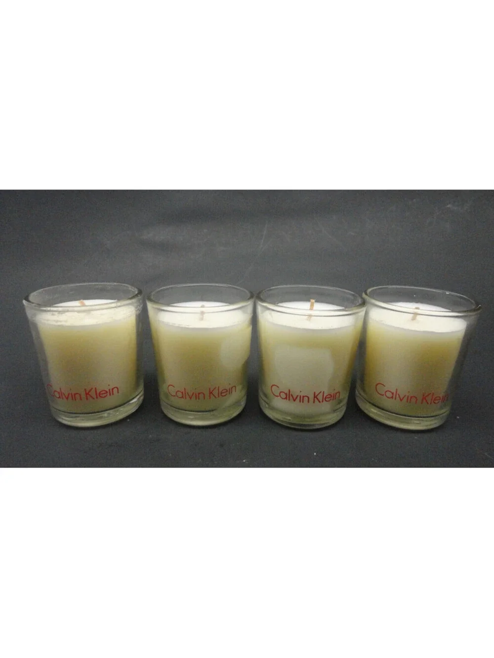 4 x Calvin Klein Jar Candle CINNAMON BERRY Scented Mini Travel Size 1.9 oz each